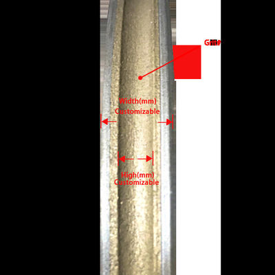 80MM Grit Προσαρμοσμένο διαμαντένιο τροχό περιτύλιξης για μηχανή επεξεργασίας γυαλιού Αβραστικός δίσκος