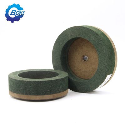 Καλές επιδόσεις πράσινο ποτήρι σχήμα 150mm Bk γυαλιστερό τροχό για μηχανή edging