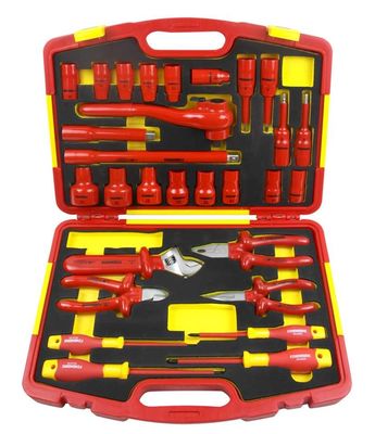 29PCS το σύνολο εργαλείων ηλεκτρολόγων 1000V VDE μόνωσε το ηλεκτρικό σύνολο εργαλείων χειρός