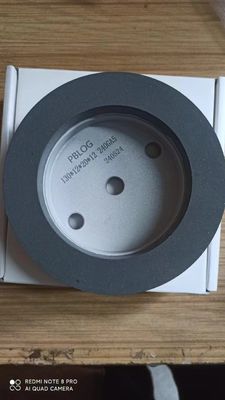 Ρεζίνιο γυαλιστερό τροχό / Ρεζίνιο άλεμα 150mm Λευκό καφέ 120-240 Grit για διπλό άκρο μηχανή