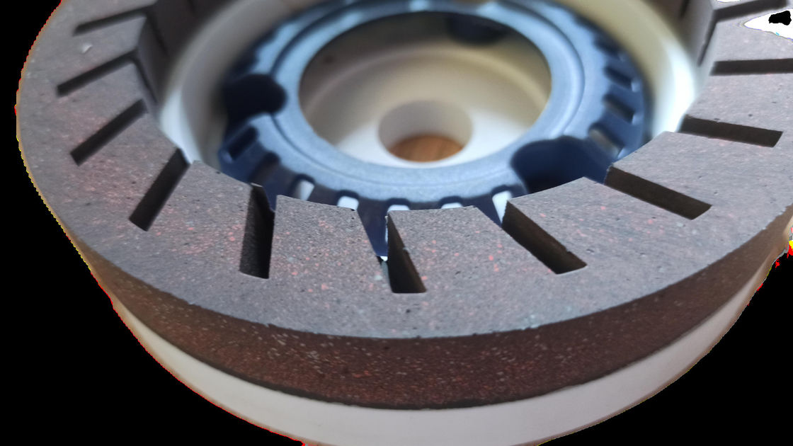 150mm Ραχτίνη τροχός υψηλή οξύτητα για μηχανή beveling 240 Grit Λευκό καφέ ρόπαλο φλιτζάνι